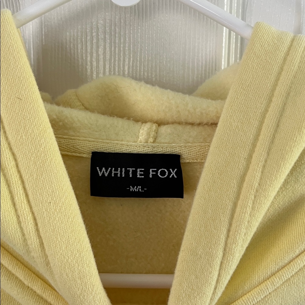 NWOT White Fox Boutique With Love Always Oversized Hoodie Lemon Size M/L - Picture 5 of 11